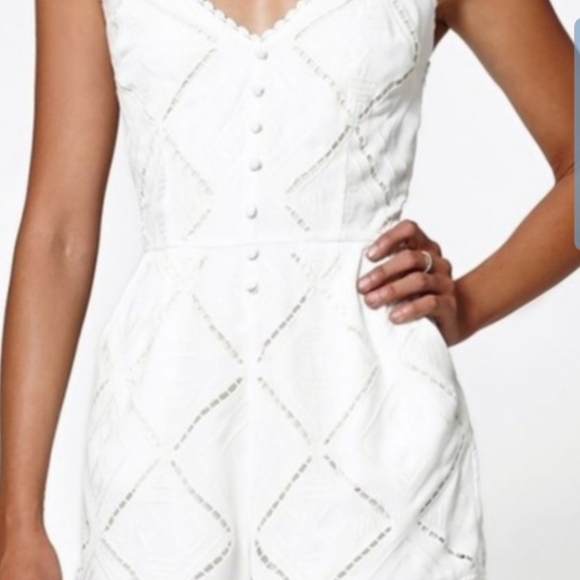 Kendall & Kylie Pants - Kendall & Kylie White Eyelet Romper